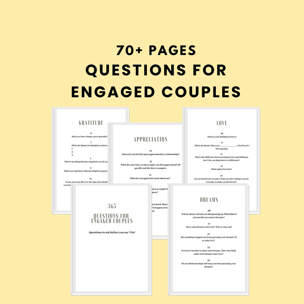 Premarital Questions for Couples: 365 Conversation Starters (Digital Download)