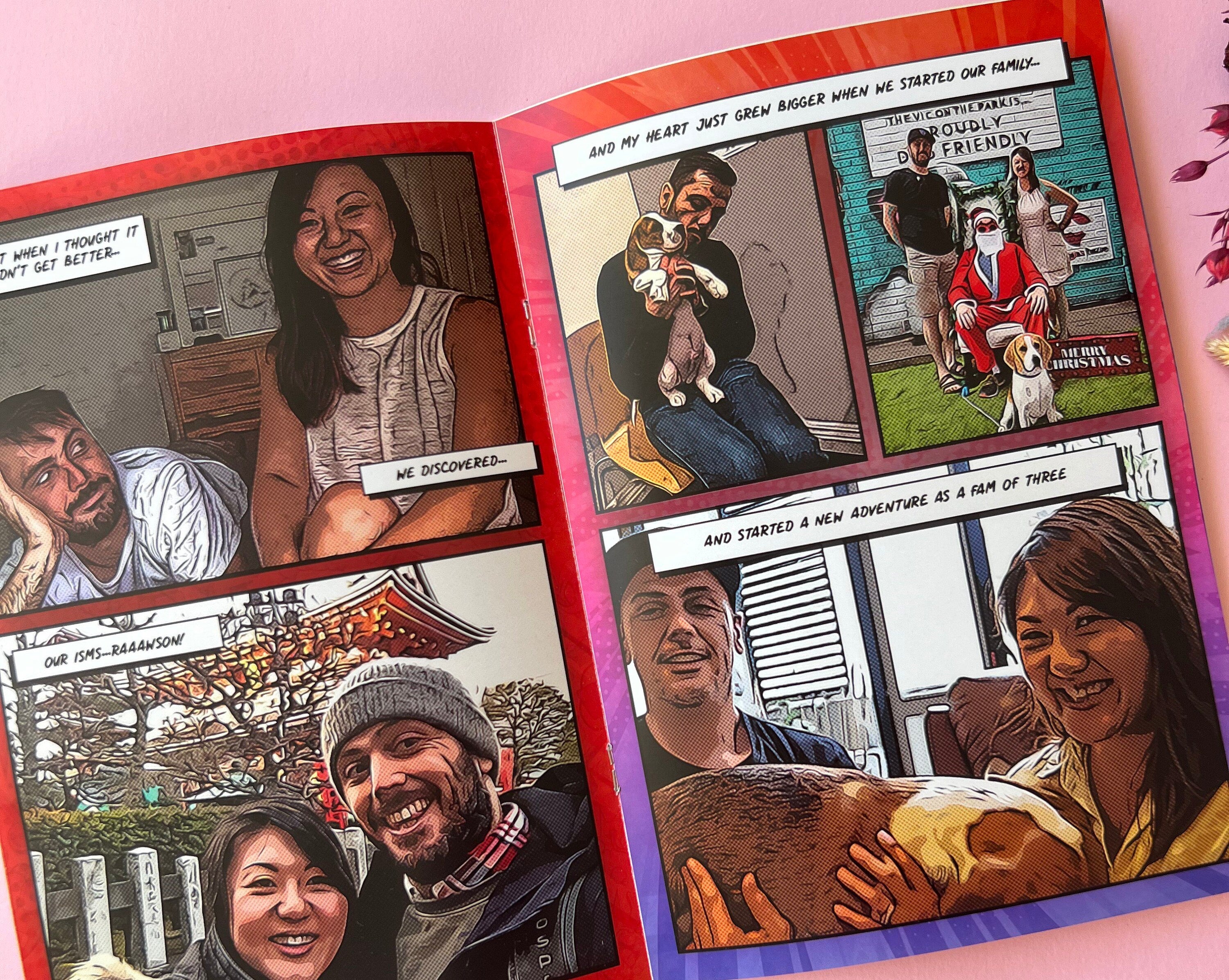 Custom Comic Book Birthday Gift for Him Personalized Gift for Husband Paper Anniversary Gift Husband Gift Wedding Gift Wife Gift Valentines