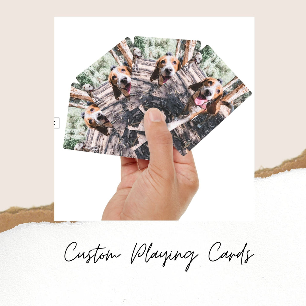 Personalized Pet Photo Playing Cards - Custom Wedding Favors