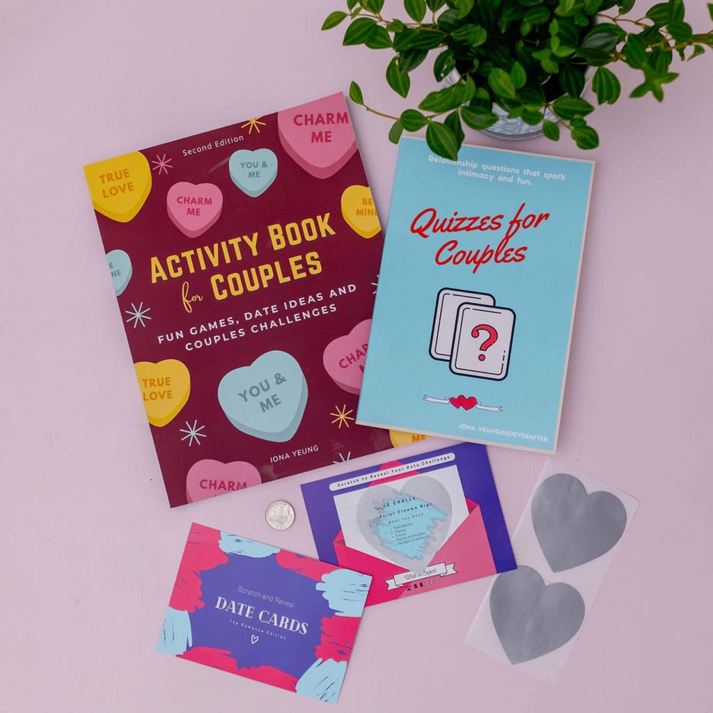 Couples Activity Book, Quizzes, and Scratch Date Cards Set
