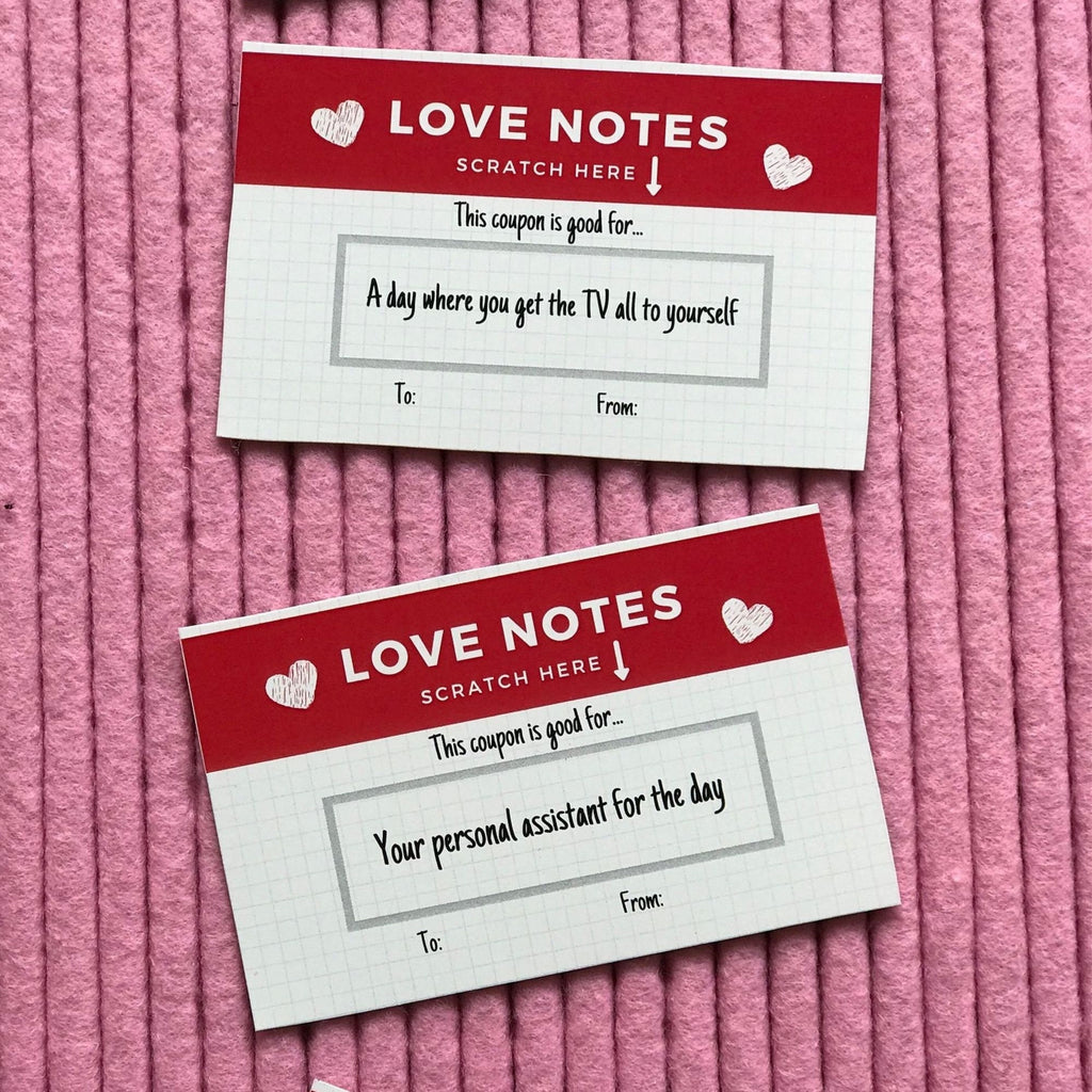 Scratch Off Love Coupons: DIY Gift for Him/Her