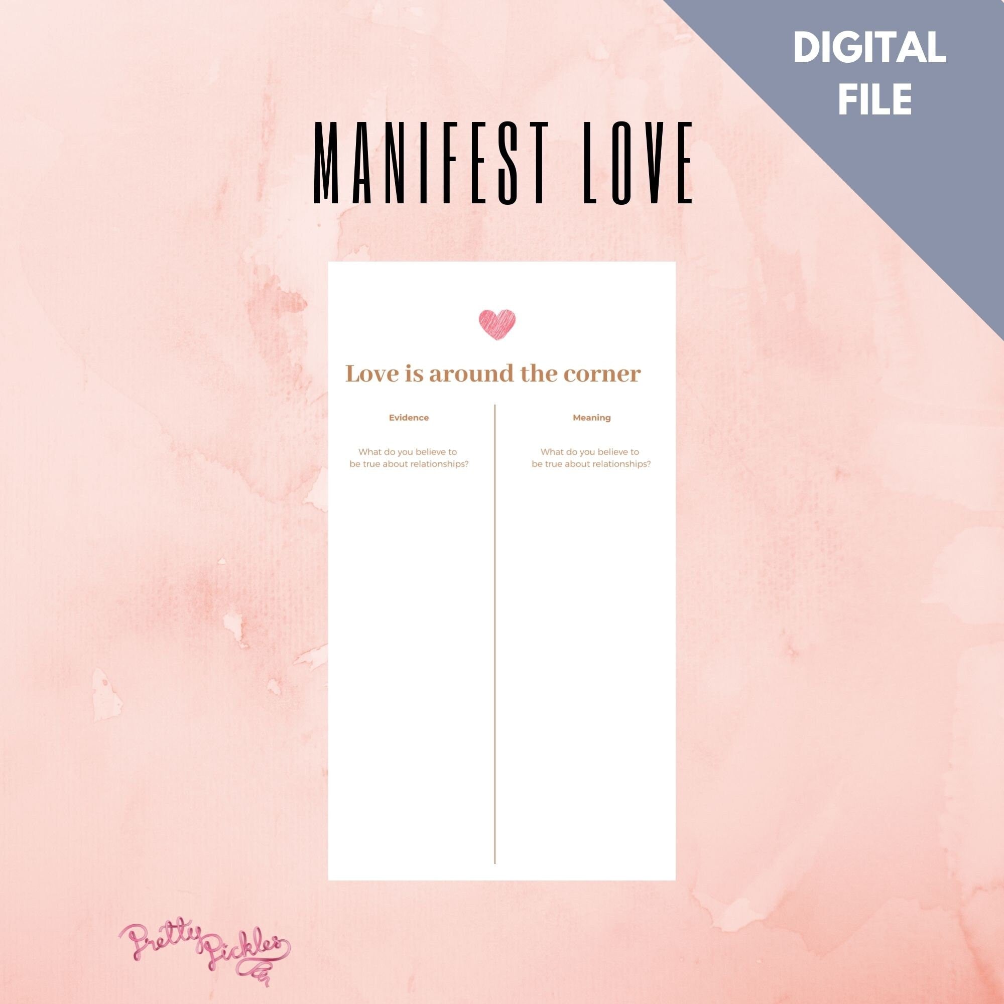 Dating Workbook for Single Women | Discover Relationship Patterns (Printable)