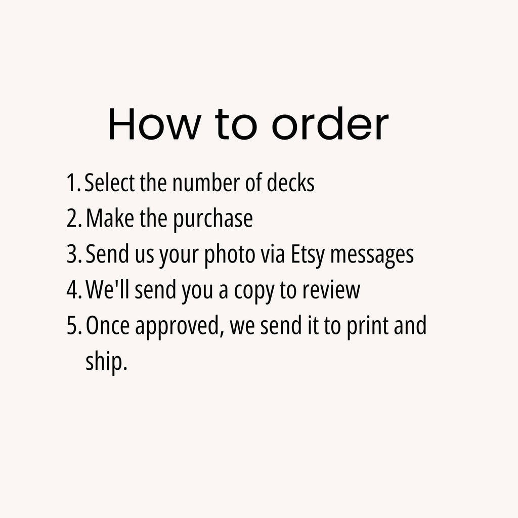 Custom Photo Playing Cards: Personalized Wedding Favors, Anniversary Gift