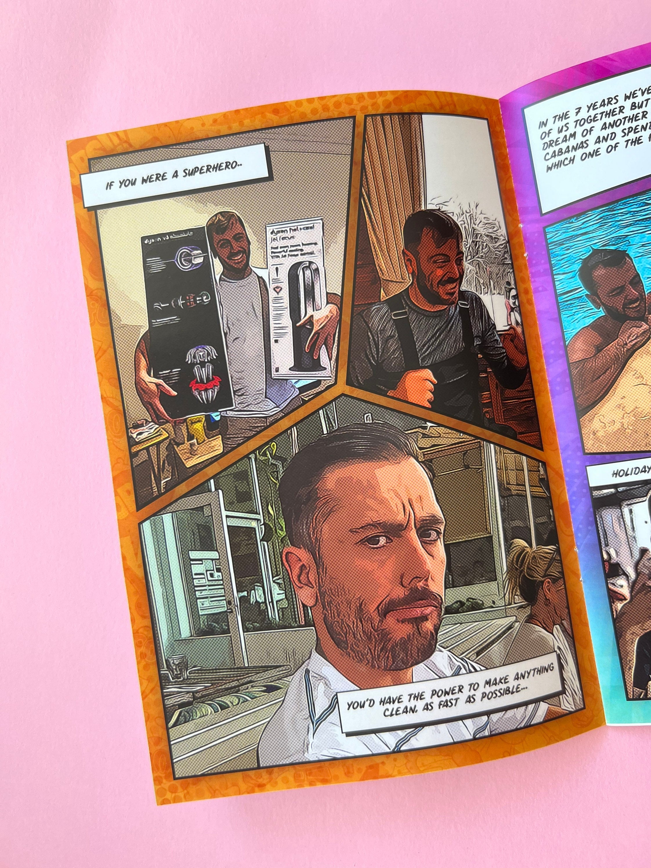 Custom Comic Book Birthday Gift for Him Personalized Gift for Husband Paper Anniversary Gift Husband Gift Wedding Gift Wife Gift Valentines