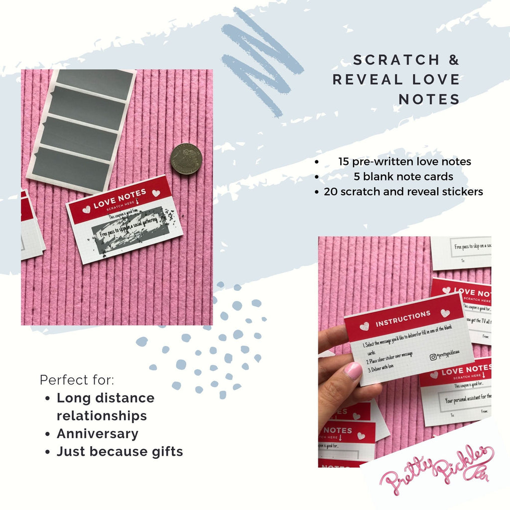 Scratch Off Love Coupons: DIY Gift for Him/Her