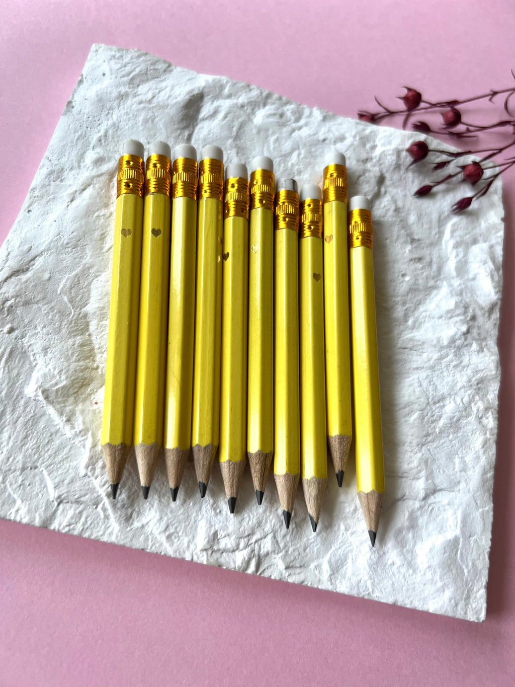 Mini Yellow Golf Pencils, Bridal/Baby Shower Games