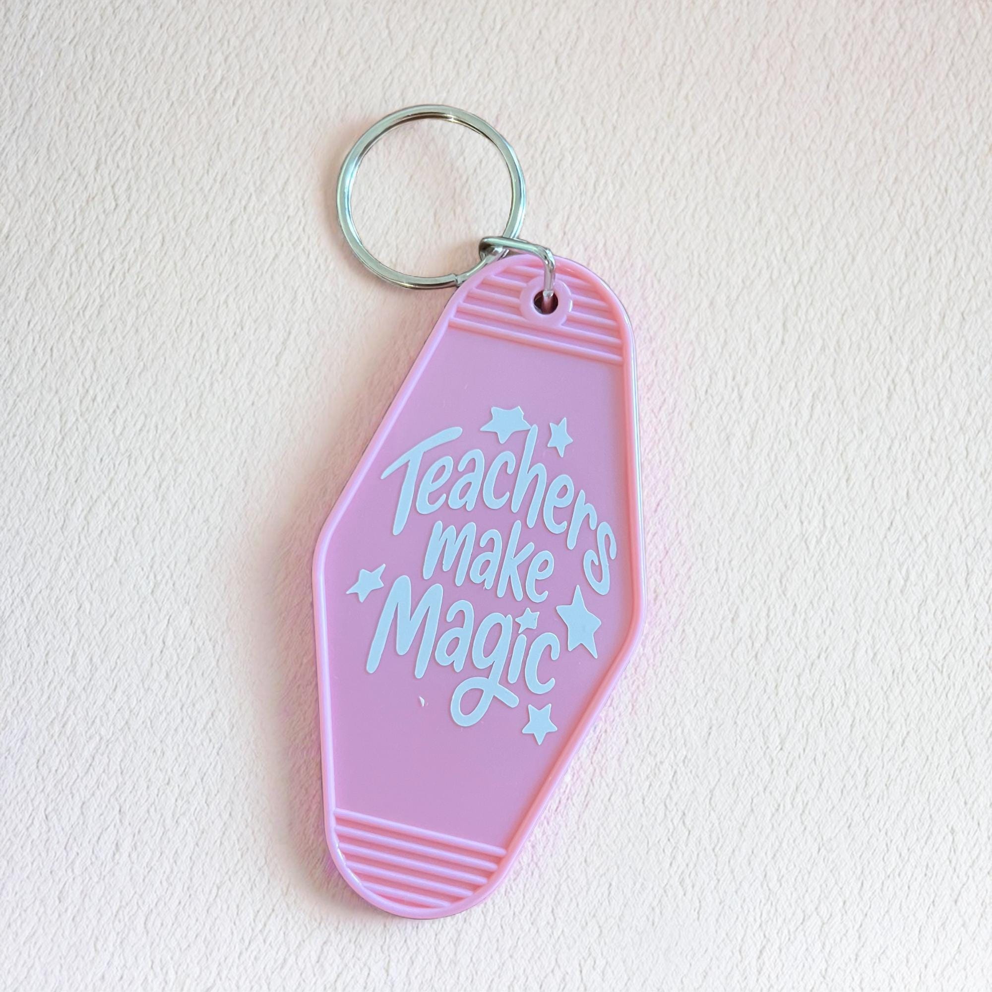 Custom Teacher Keychains Personalised Teacher Gift Motel Keychain for Teachers