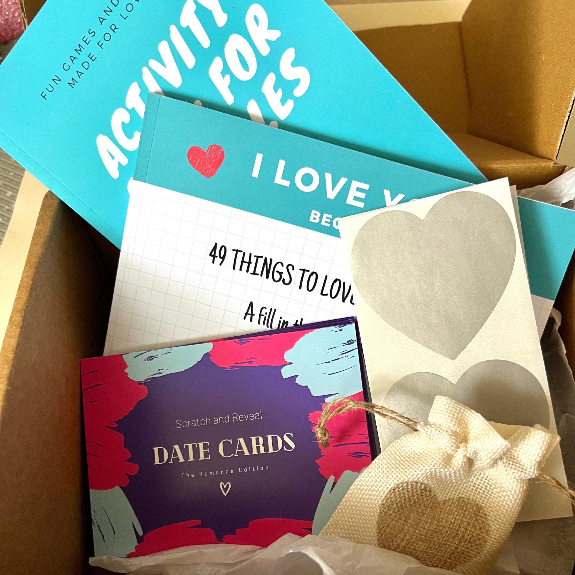 Date Night Activity Box: Romantic Couple Gift, Paper Anniversary