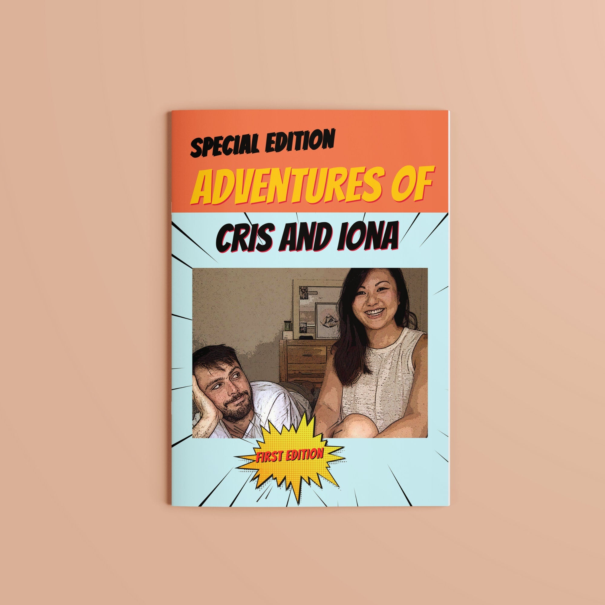 Personalized Comic Book for Couples Paper Anniversary Gift for Him Custom Gifts for Couples Wedding Gift for Couple Bridal Shower Gift