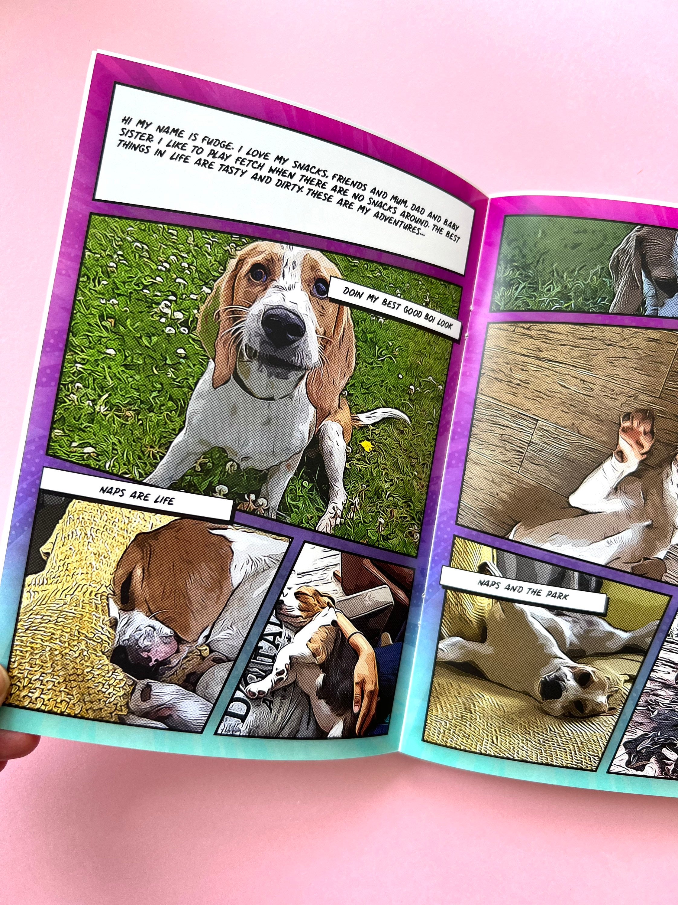 Custom Dog Comic Book: Personalized Pet Memorial Gift