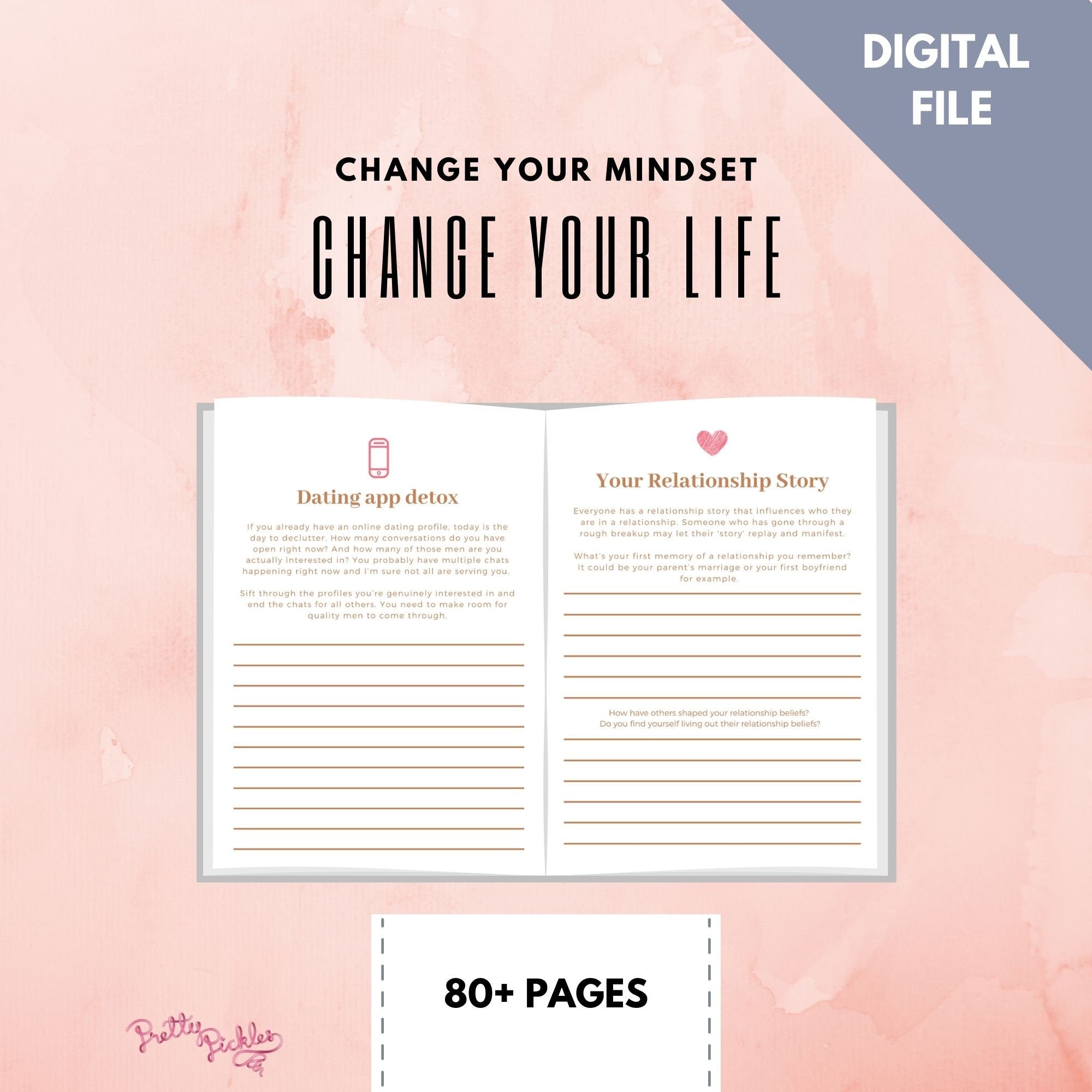 Dating Workbook for Single Women | Discover Relationship Patterns (Printable)