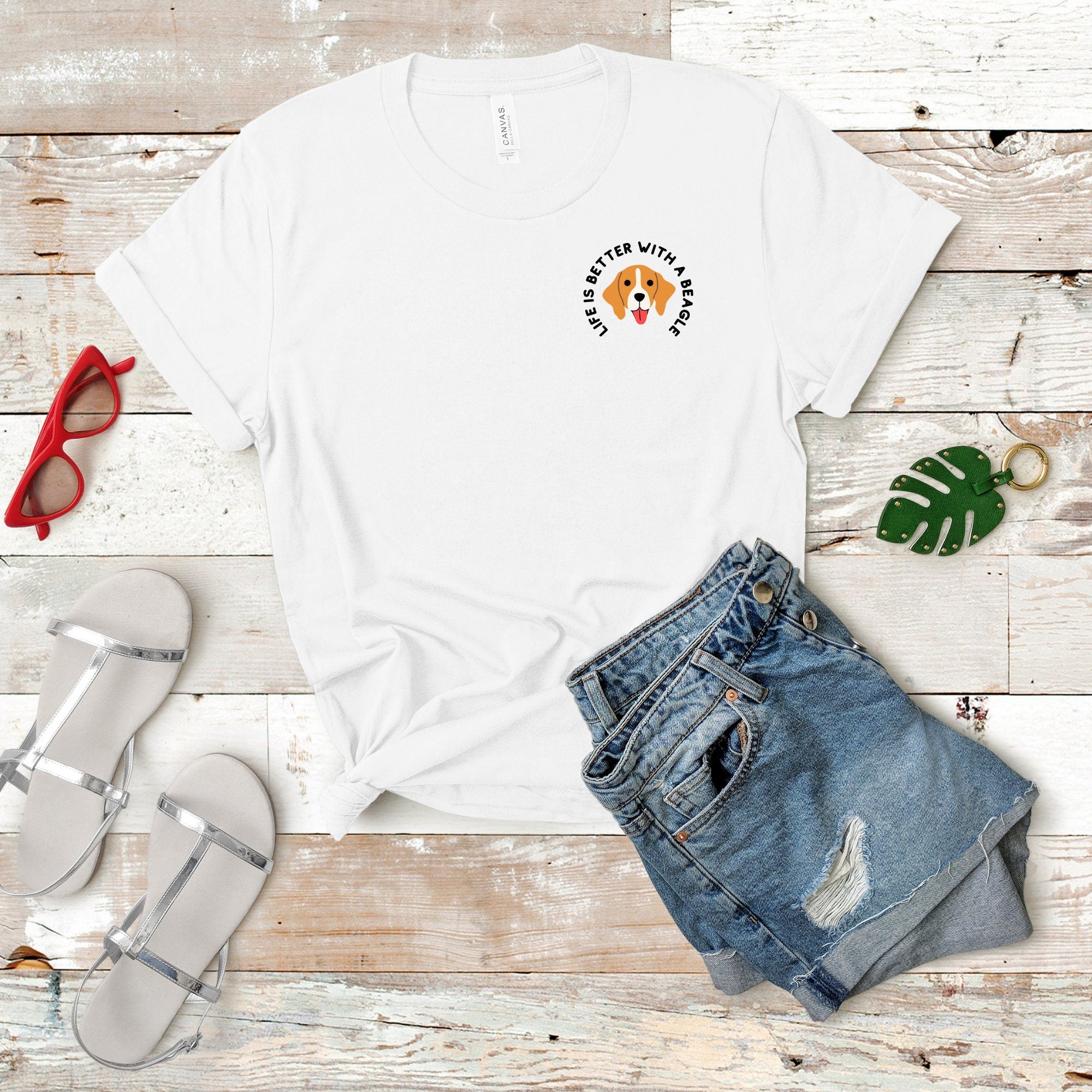 Minimalist Beagle Lover Dog Tshirt