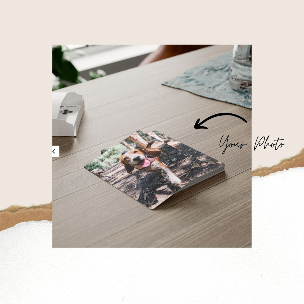 Personalized Pet Photo Playing Cards - Custom Wedding Favors