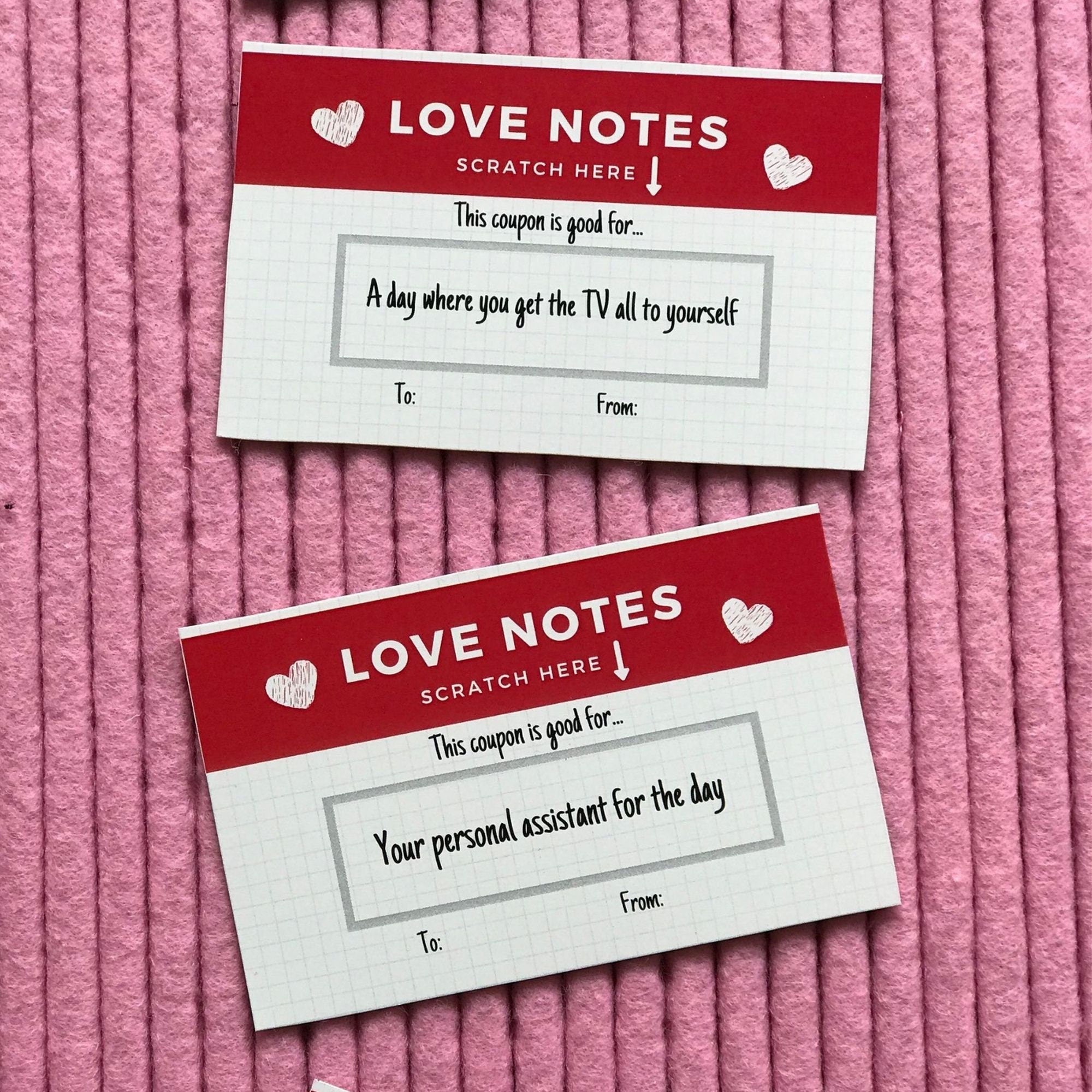 DIY Scratch Off Love Coupons, Romantic Gift for Him