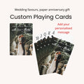 Custom Photo Playing Cards: Personalized Wedding Favors, Anniversary Gift