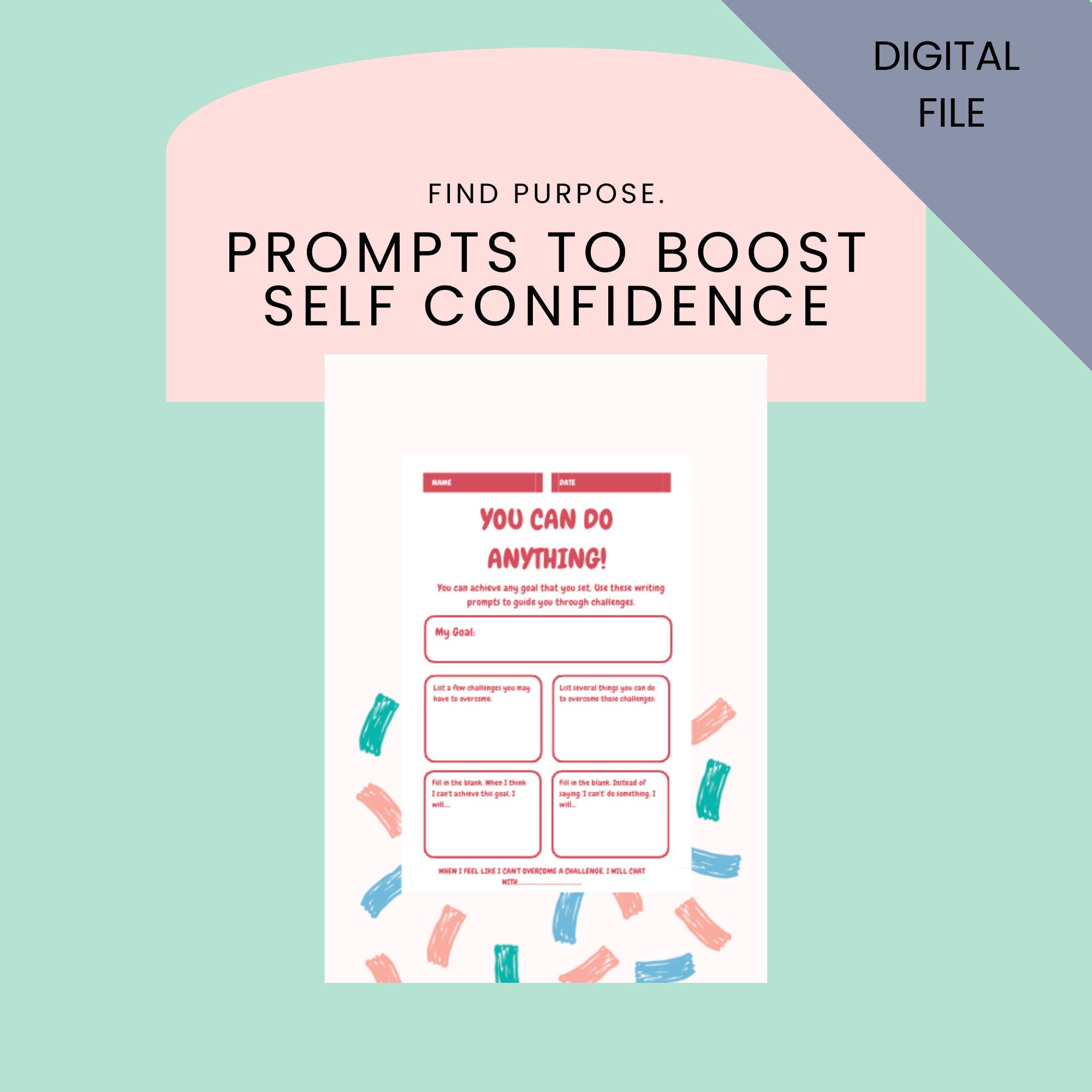 Growth Mindset Worksheet Tweens and Teens Teaching Resources Social Studies Self Development for Young Adults Family Counselling Tools