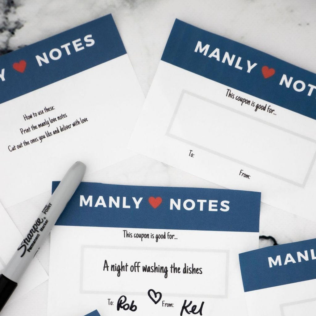 Love Coupons for Him, Boyfriend Anniversary Gift (PDF Pattern)