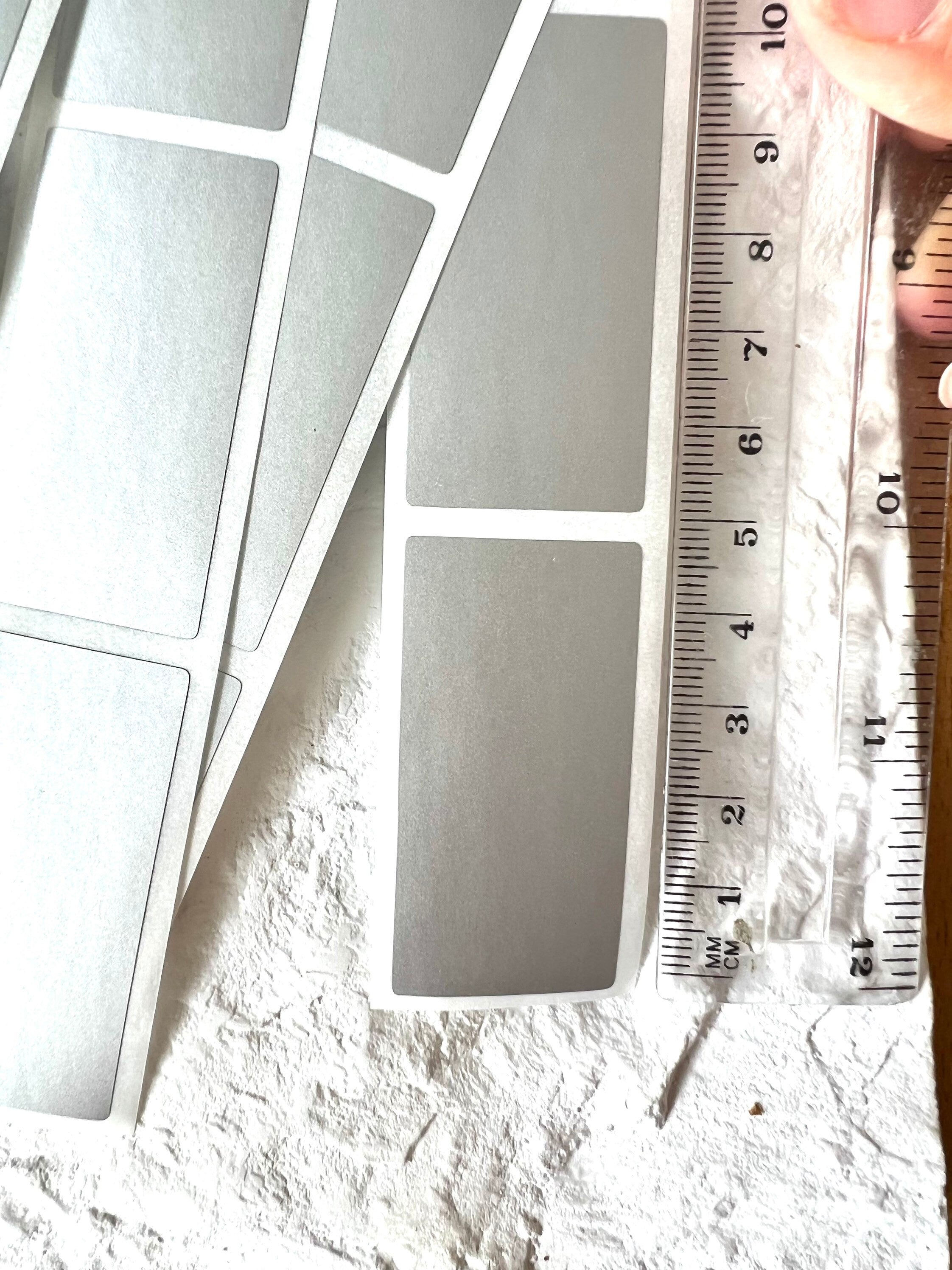 Scratch and Reveal Stickers Silver Small