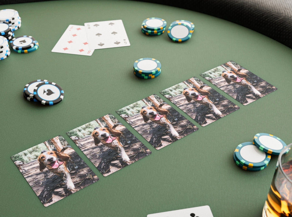 Custom Pet Photo Playing Cards, Memorial Gift