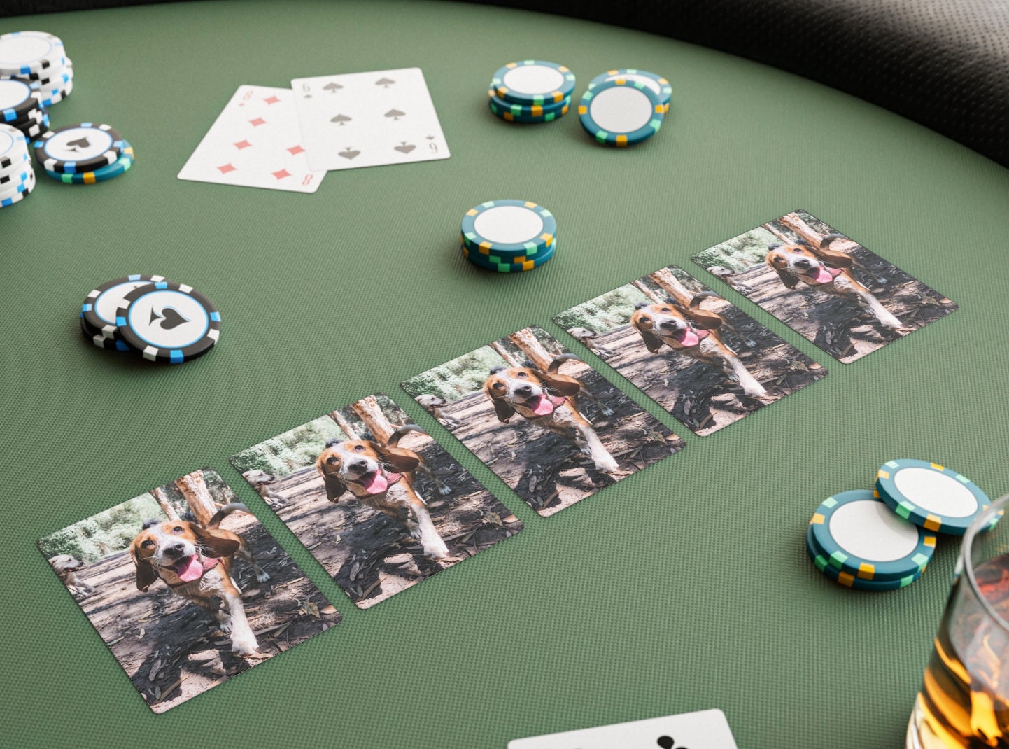 Custom Pet Photo Playing Cards, Memorial Gift