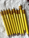 Mini Yellow Golf Pencils, Bridal/Baby Shower Games