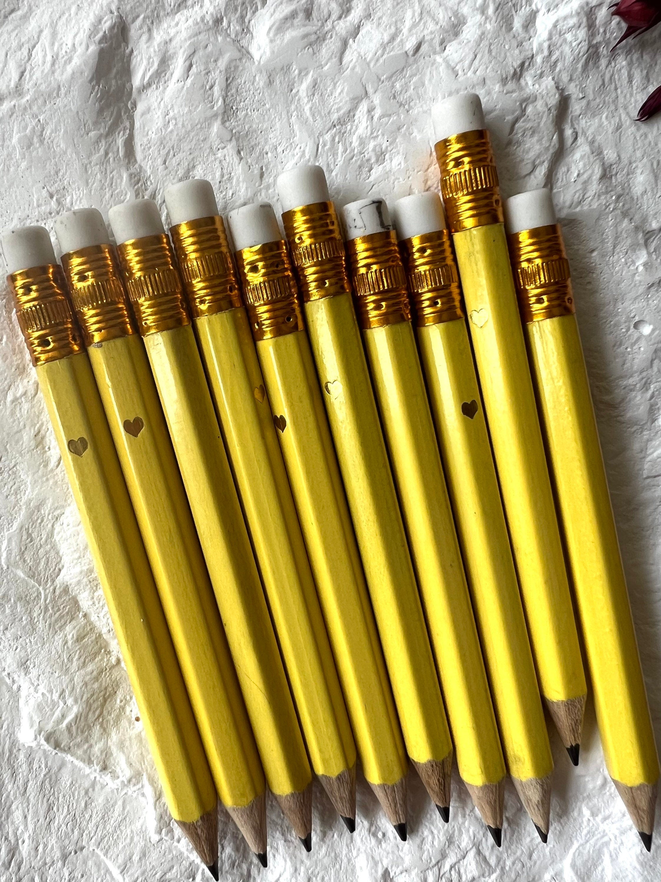 Mini Yellow Golf Pencils, Bridal/Baby Shower Games