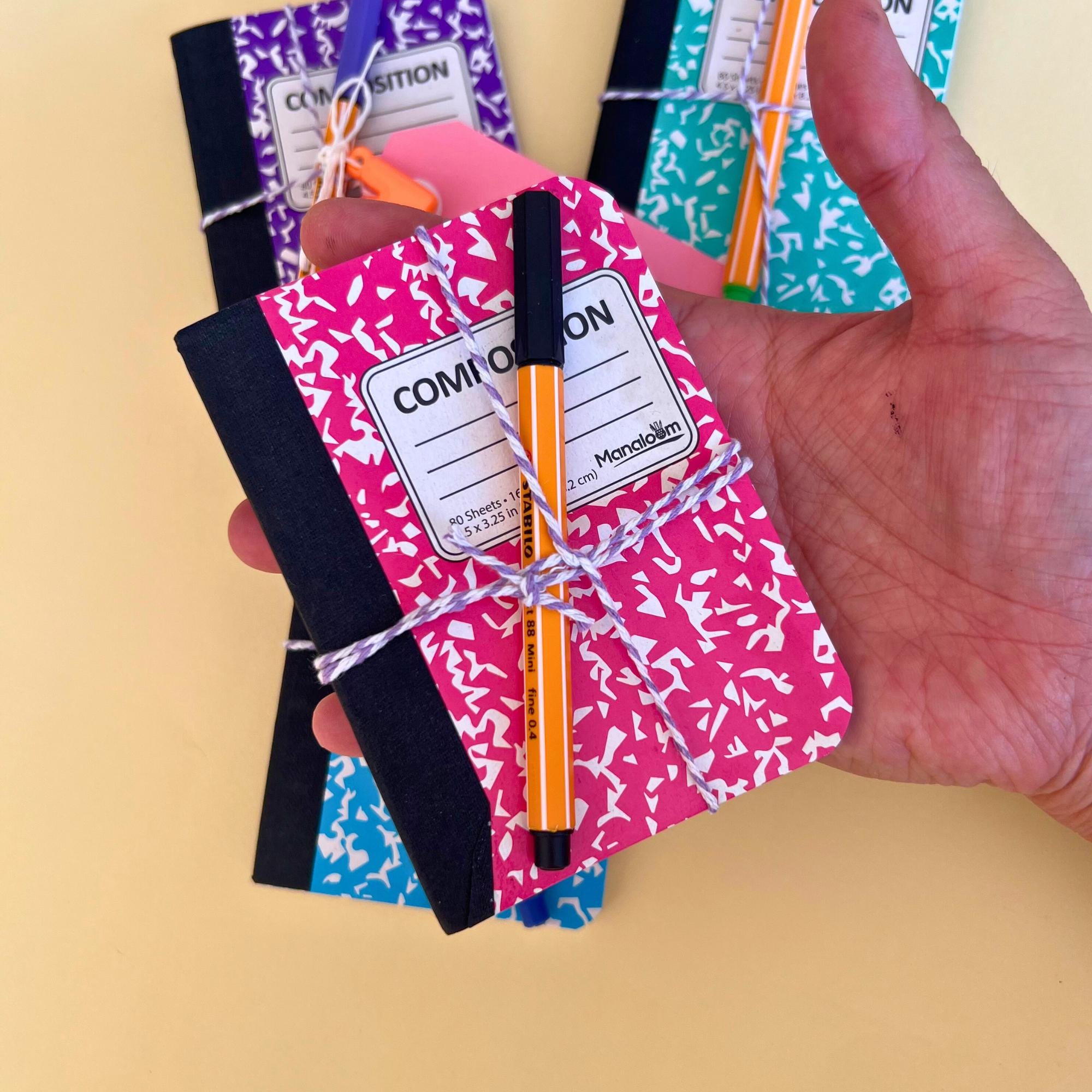 Mini Composition Notebooks and Mini Pen Teacher Gifts Custom Educator Gift Best Teacher Gift Mini Gift for Teachers