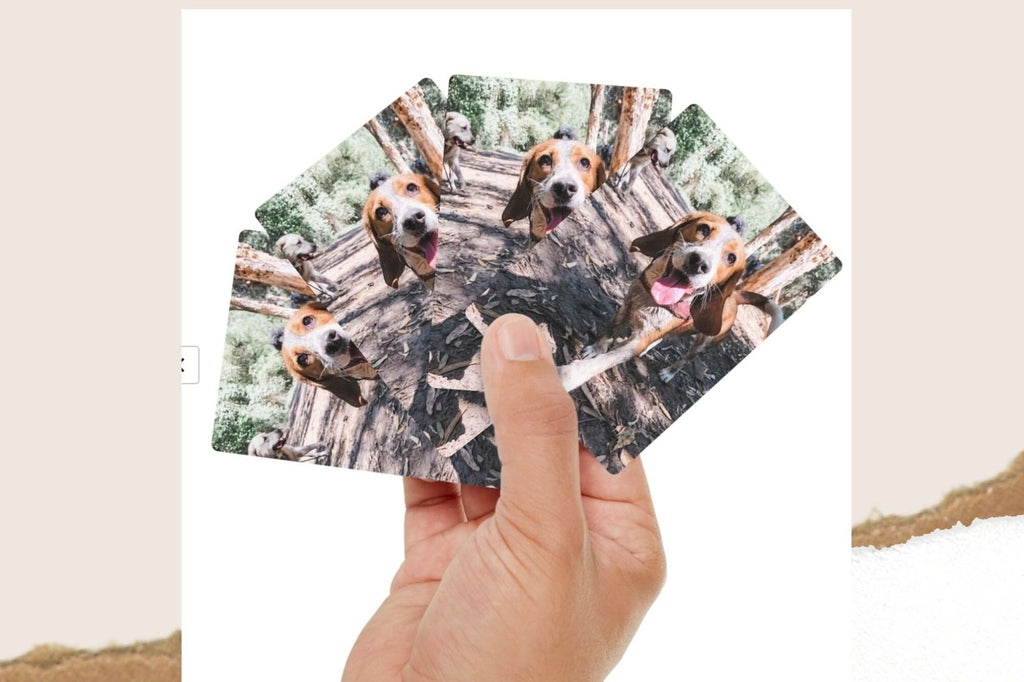 Personalized Pet Photo Playing Cards - Custom Wedding Favors
