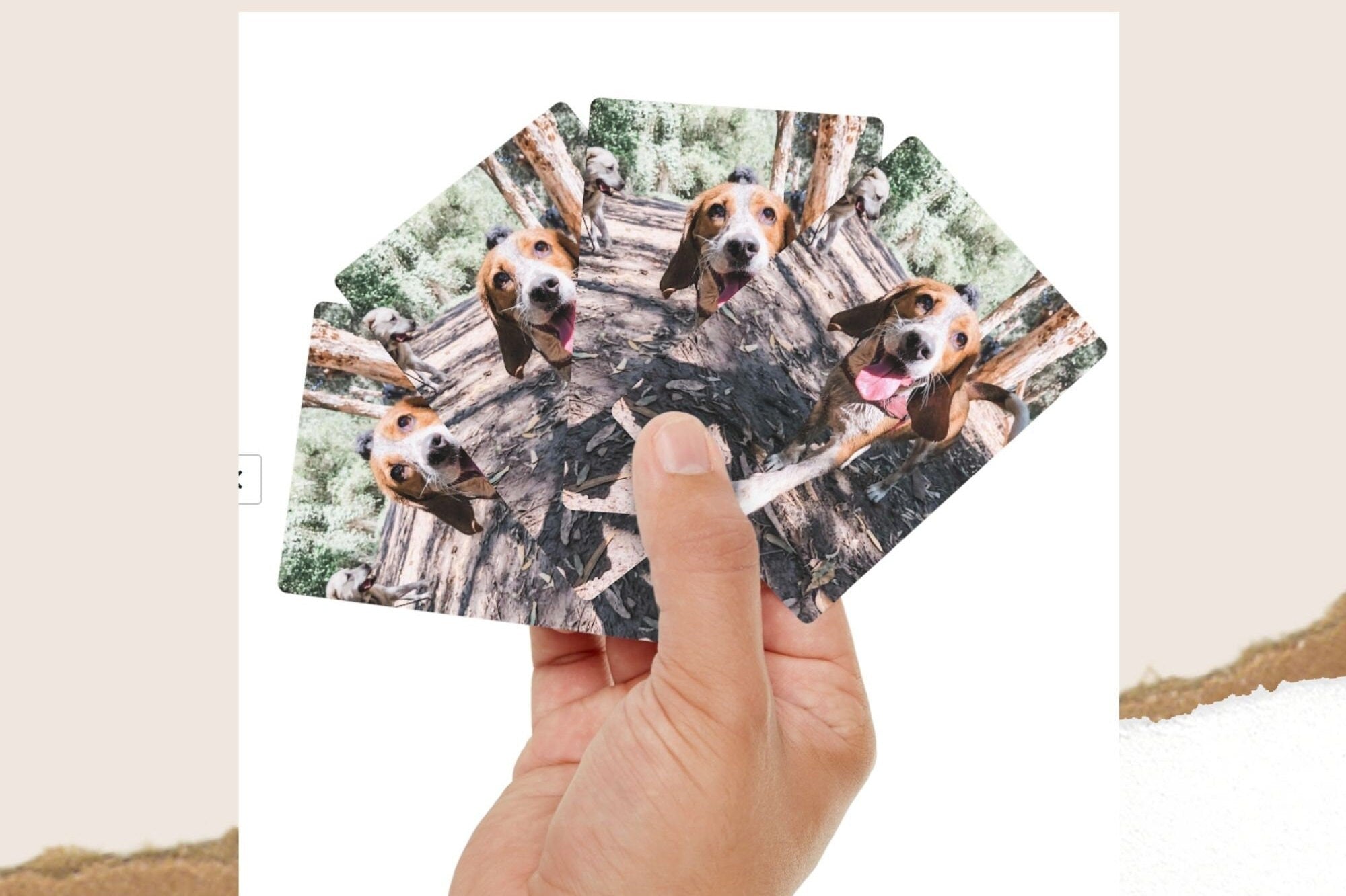 Personalized Pet Photo Playing Cards - Custom Wedding Favors