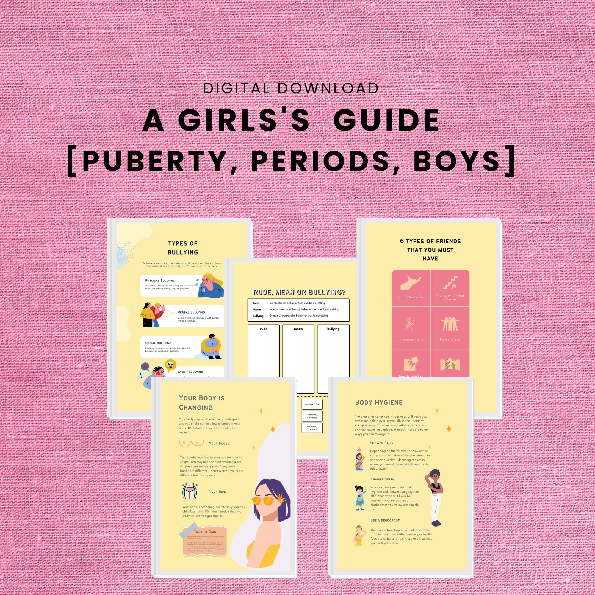 Girl's Puberty Guide | Teen Body Changes & Hygiene (Digital Download)