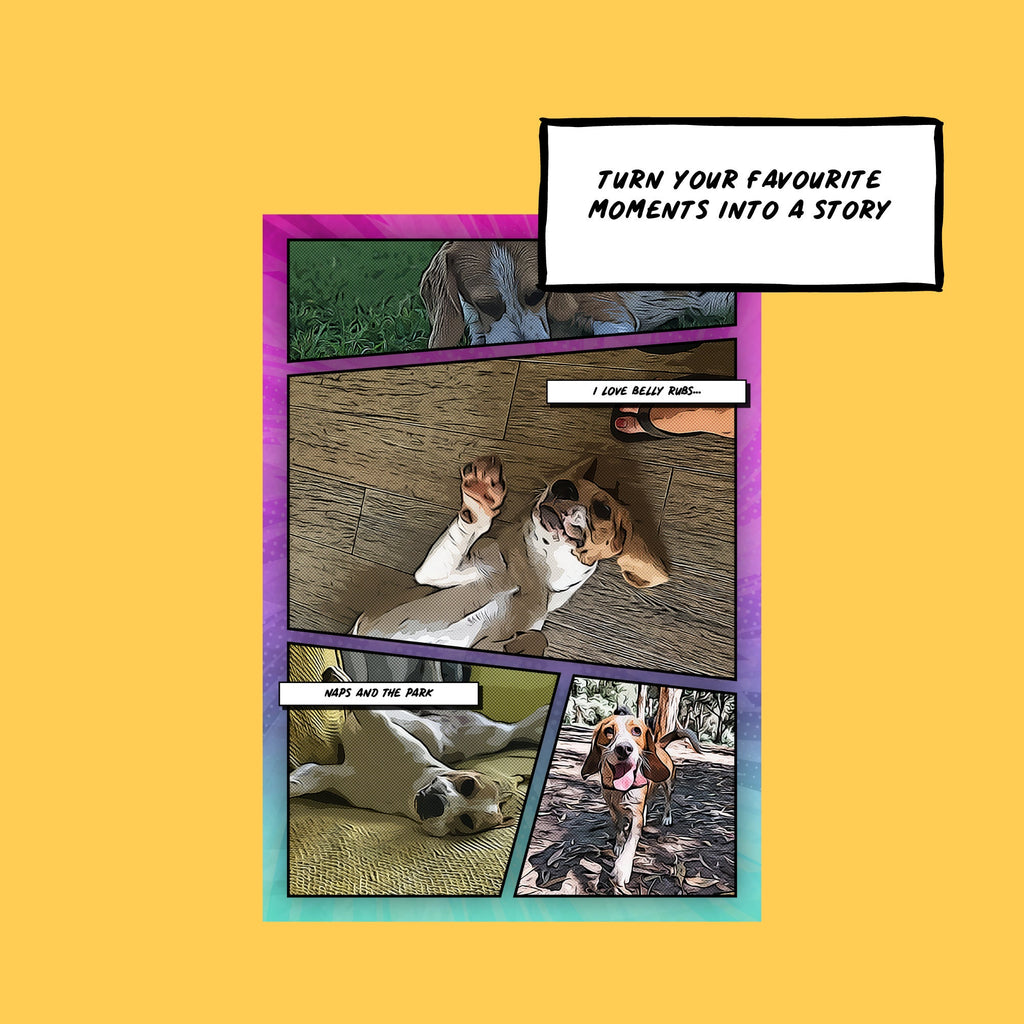 Custom Dog Comic Book: Personalized Pet Memorial Gift