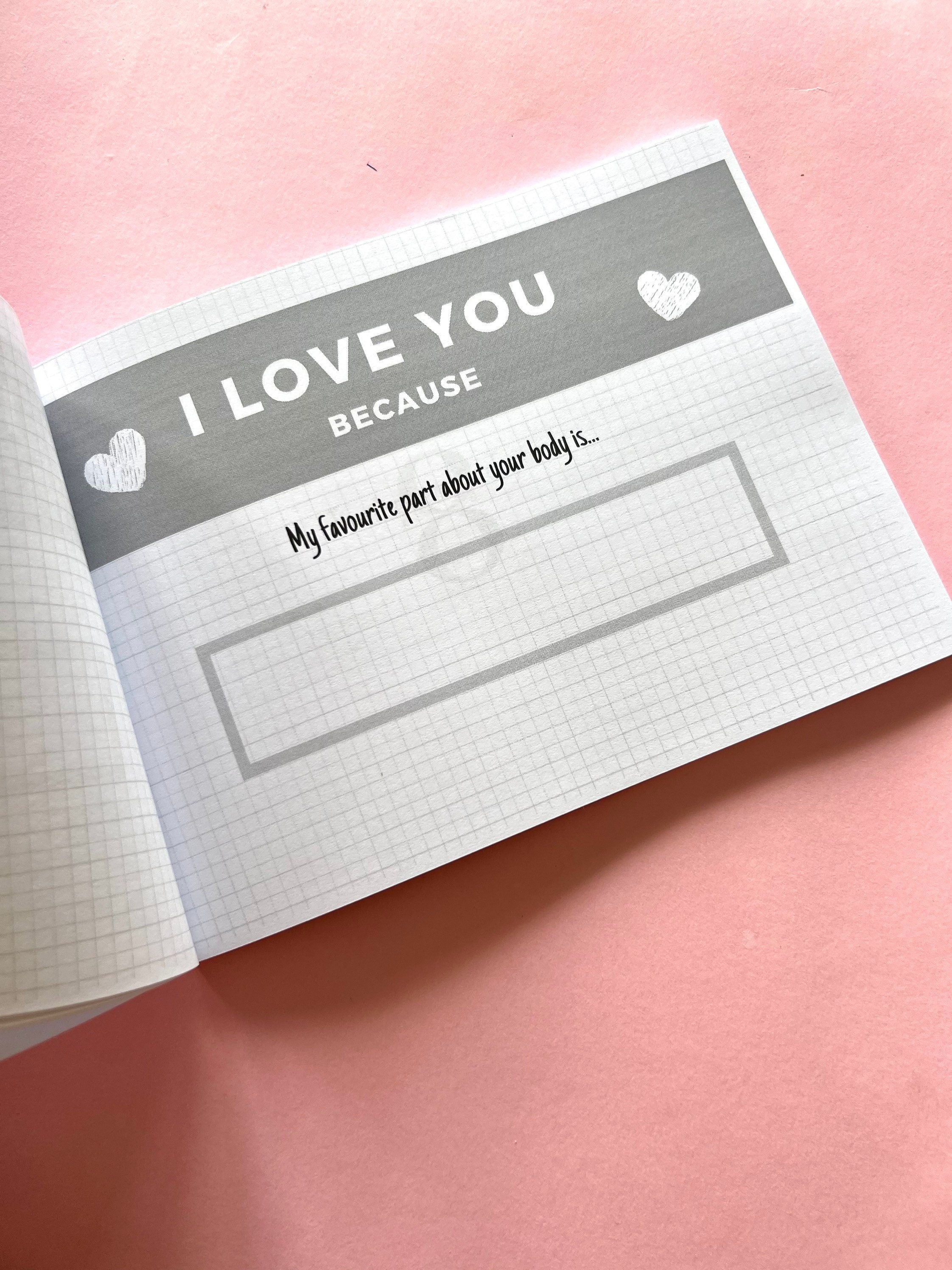 Personalise Fill In The Blank Couples Book Reasons I Love you