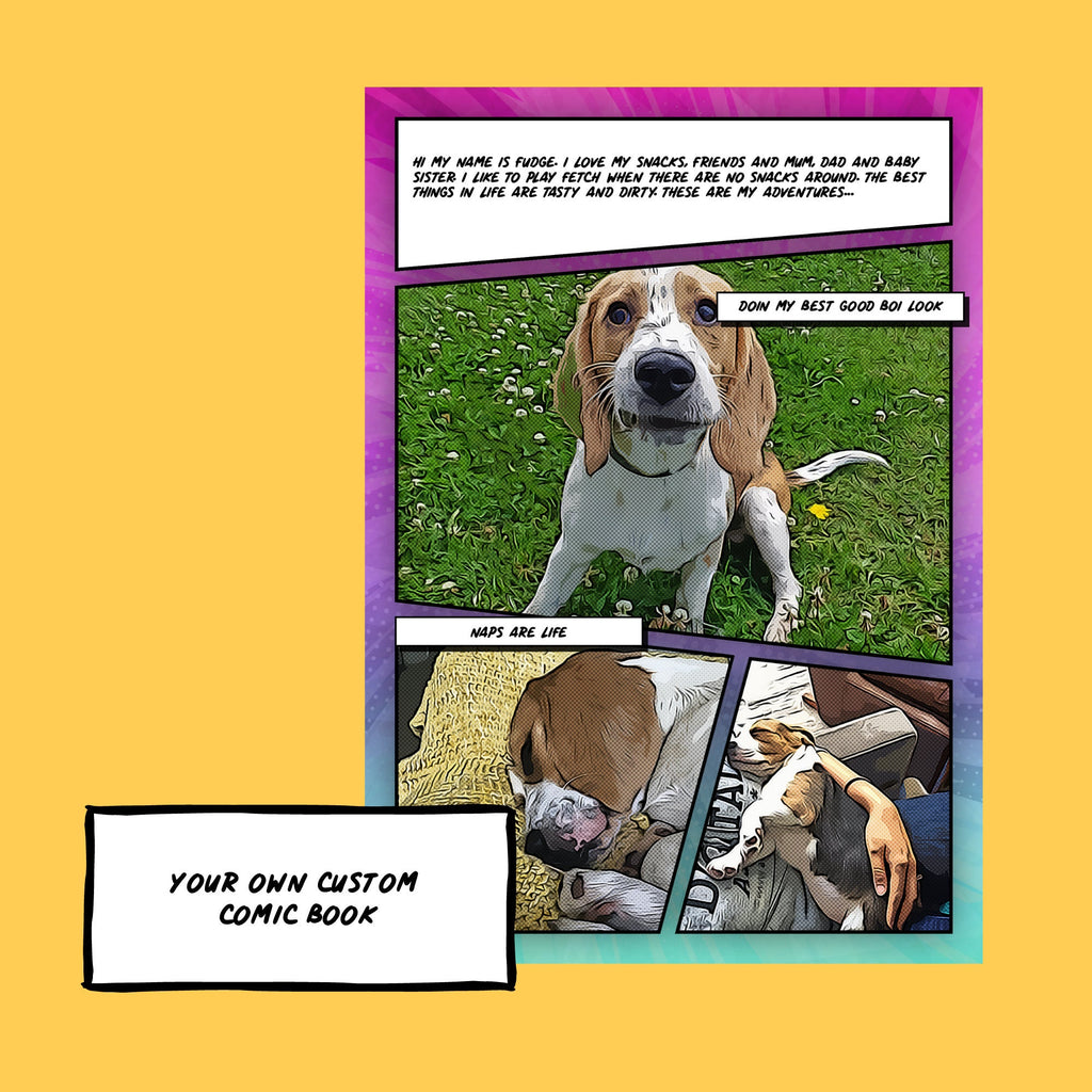Custom Dog Comic Book: Personalized Pet Memorial Gift