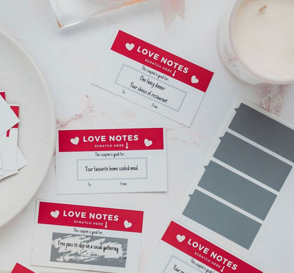 DIY Scratch Off Love Coupons, Romantic Gift for Him