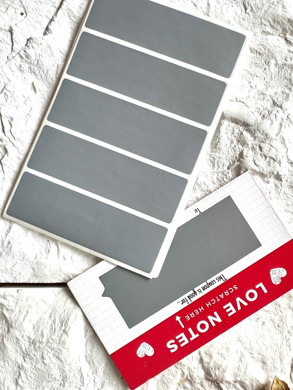 Scratch and Reveal Stickers Silver