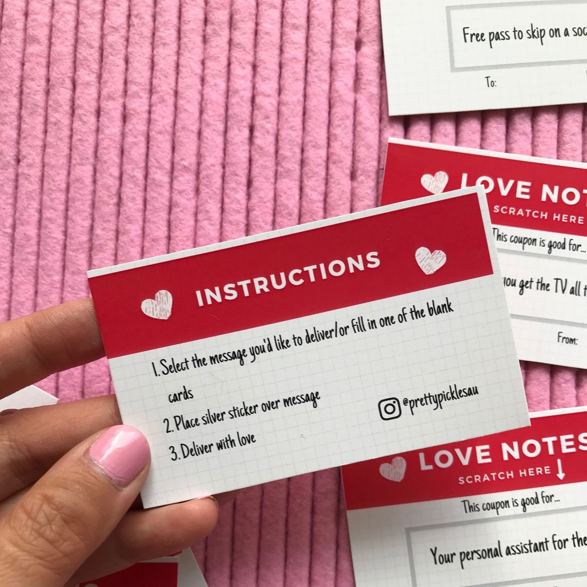 Scratch Off Love Coupons: DIY Gift for Him/Her
