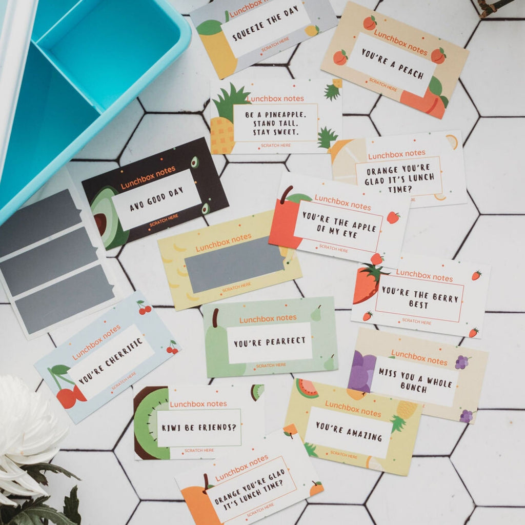 Lunchbox Notes: Scratch Off. Scratchies to reveal message