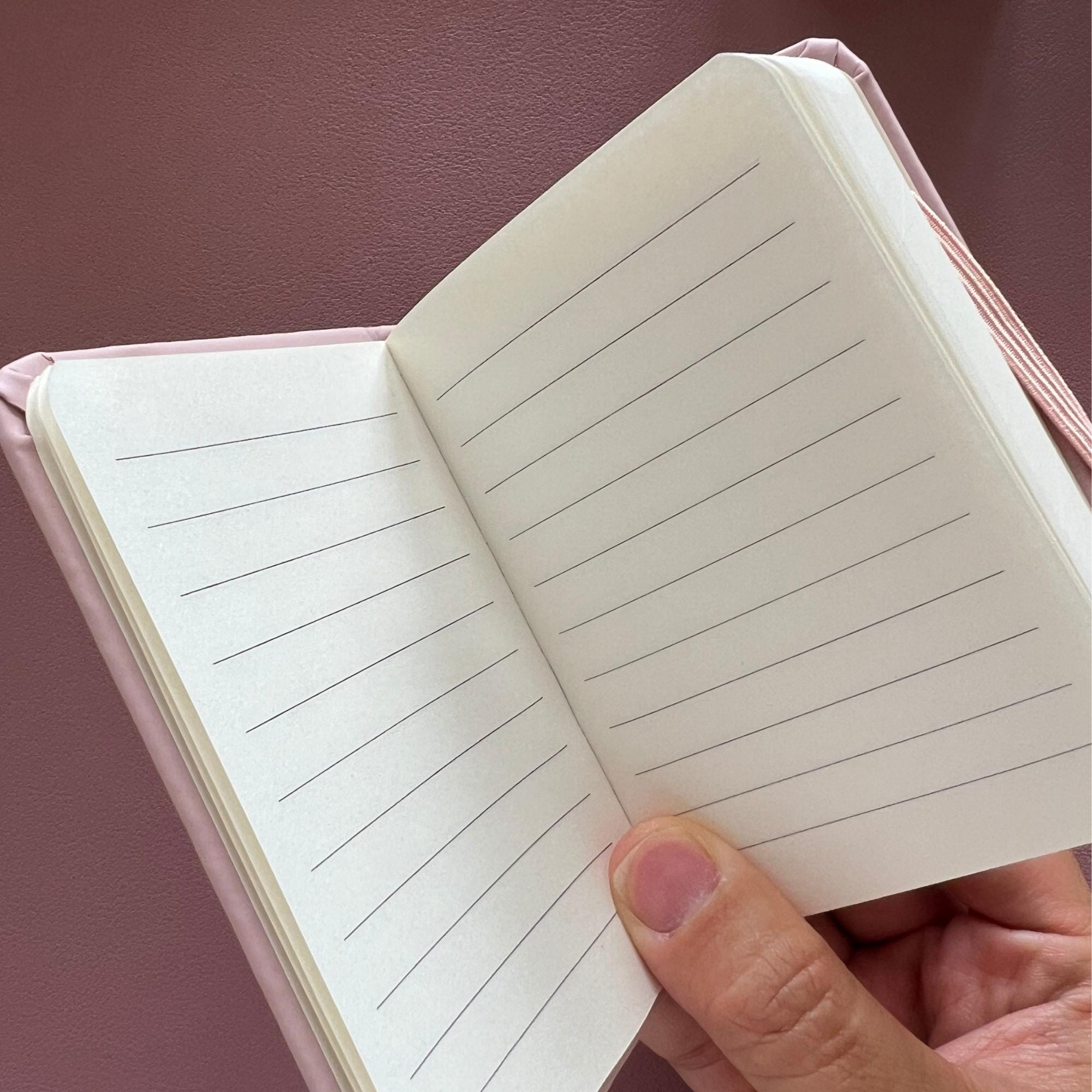 Custom Pink Mini Notebook: Personalized Stationery Gift