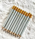 Mini Grey Pencils with Hearts: Bridal & Baby Shower Games