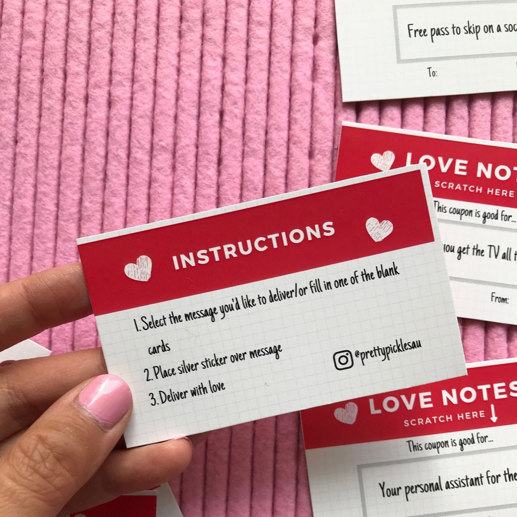 DIY Scratch Off Love Coupons, Romantic Gift for Him