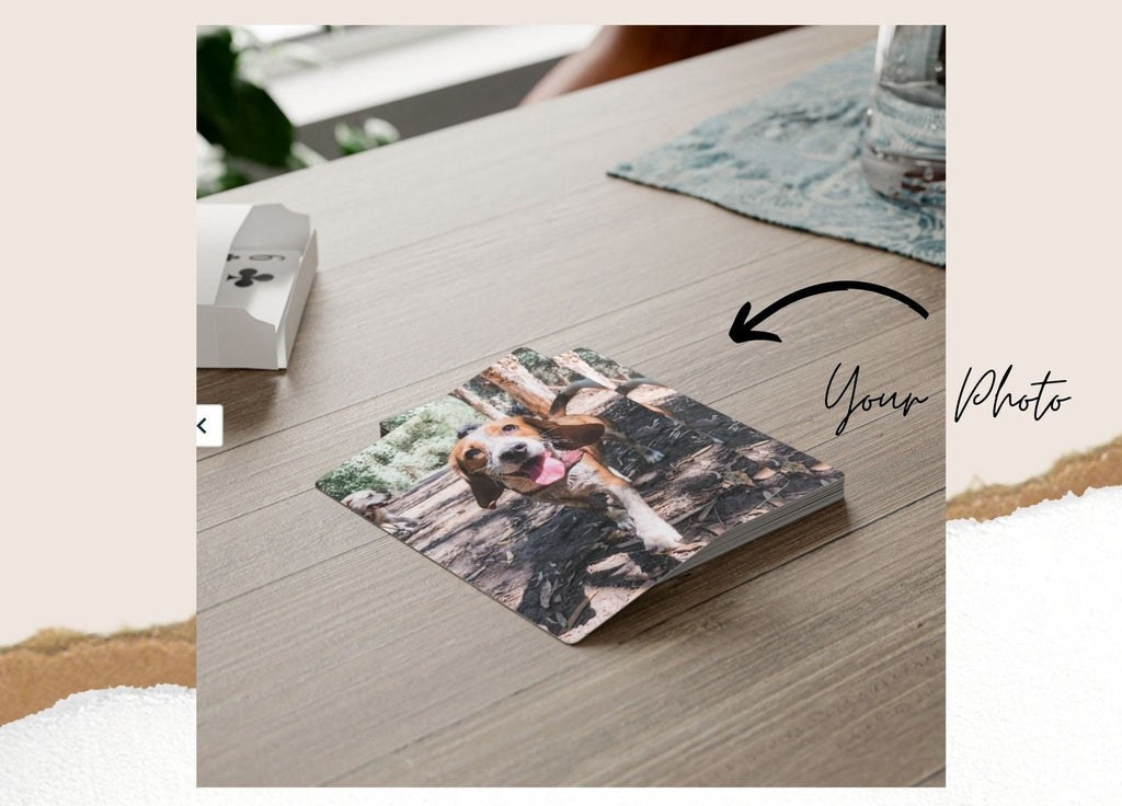Personalized Pet Photo Playing Cards - Custom Wedding Favors