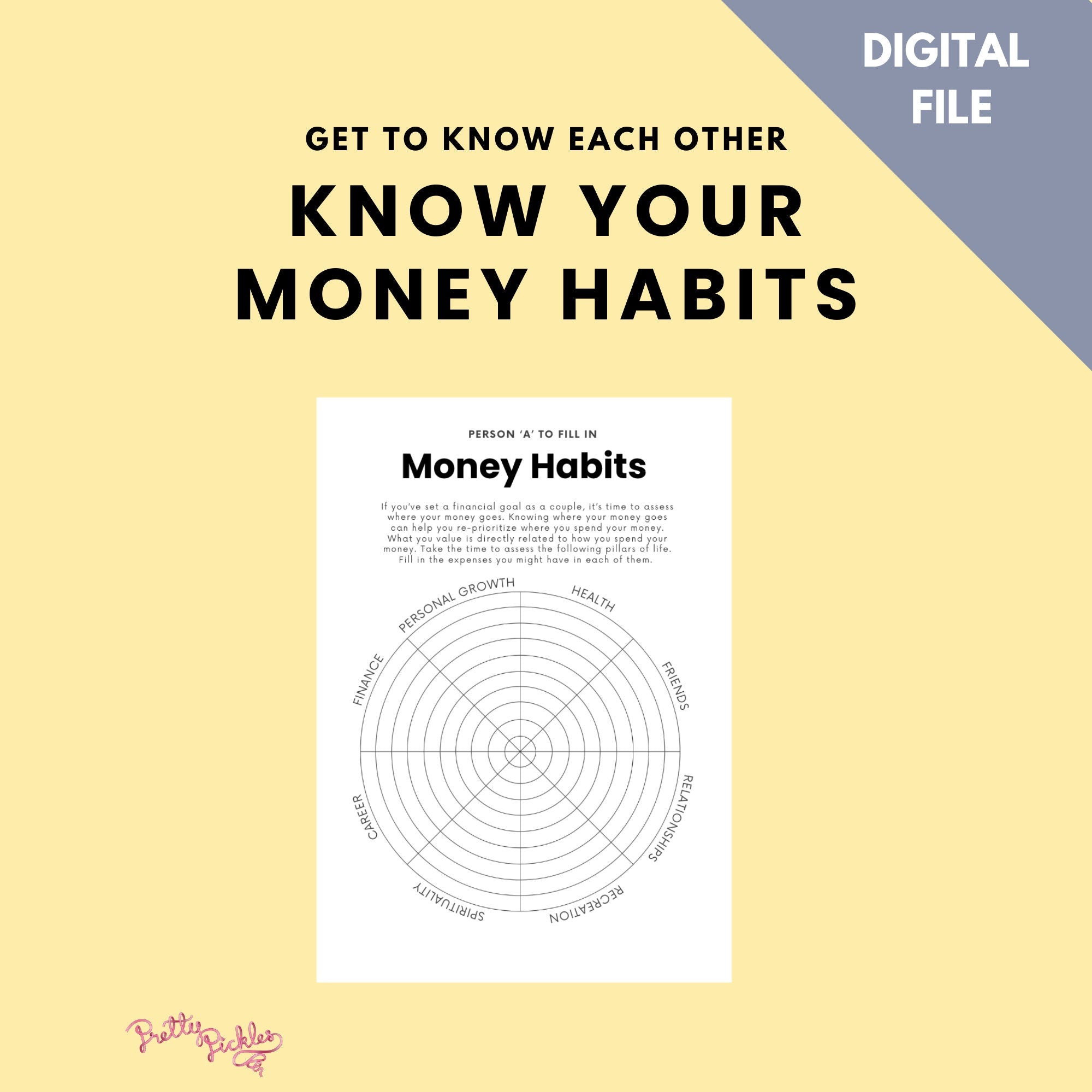 Couples Planner Bundle: Relationship Journal, Budget Spreadsheet (Digital Download)