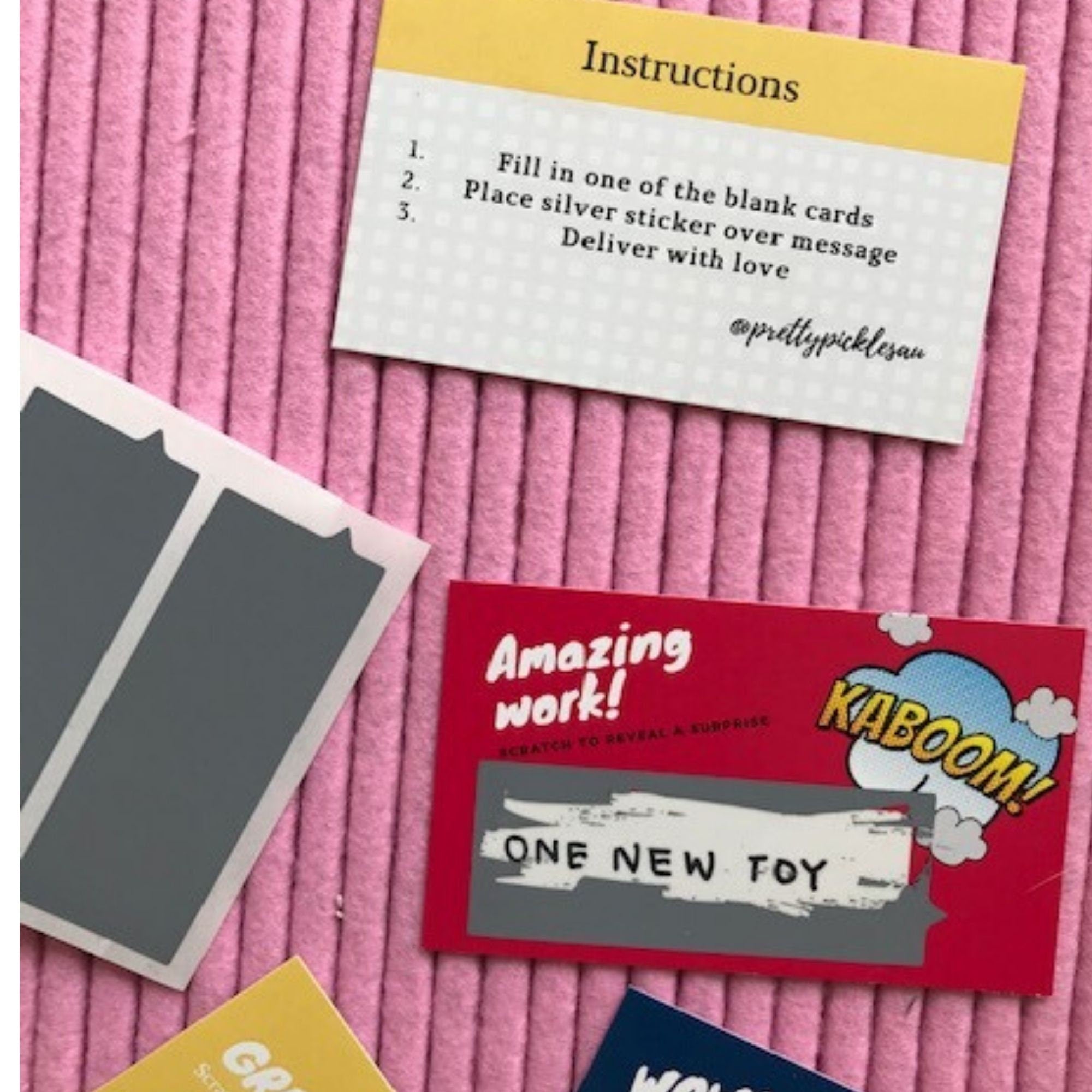 Scratch and Reveal Reward Cards: Kids Affirmation, Teens Appreciation