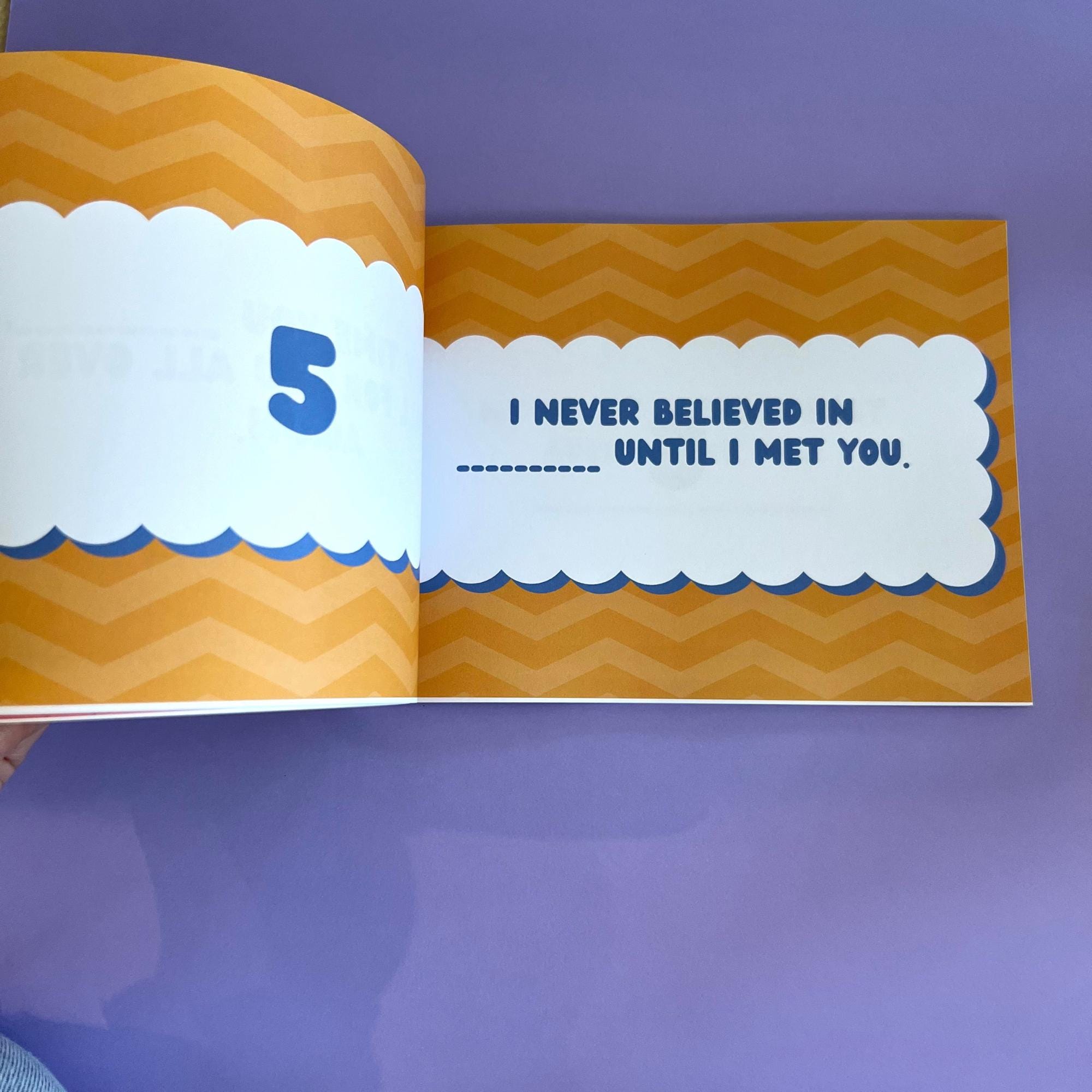 Custom Book for Boyfriend or Girlfriend Fill in the Blank Paper Anniversary Gift for Couples Long Distance Gift for Boyfriend Cute Gift