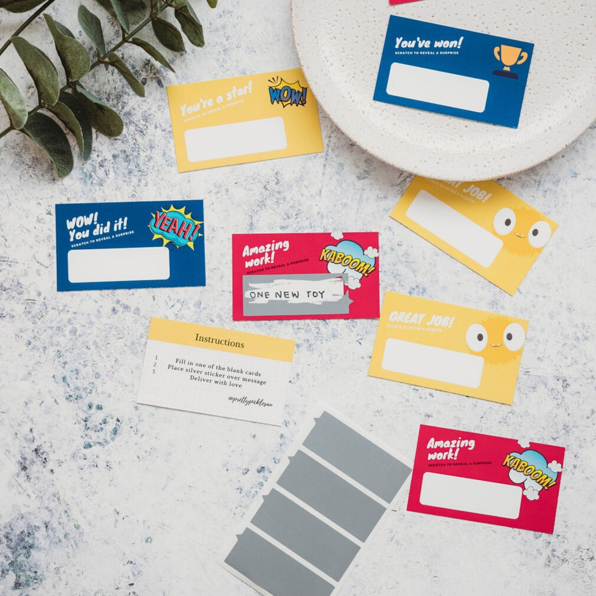 Scratch and Reveal Reward Cards: Kids Affirmation, Teens Appreciation