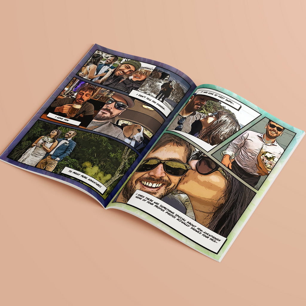 Personalized Comic Book: Custom Adventure Anniversary Gift