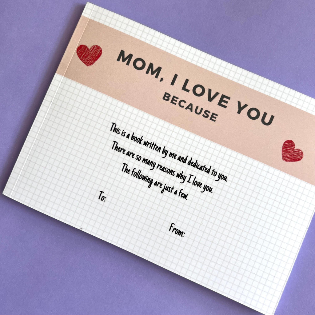 DIY Custom Book for Mom Fill In The Blank Gift Thoughtful Gift Idea Mum Gift Birthday Gift Idea for Mum from Daughter Personalized Book Mom