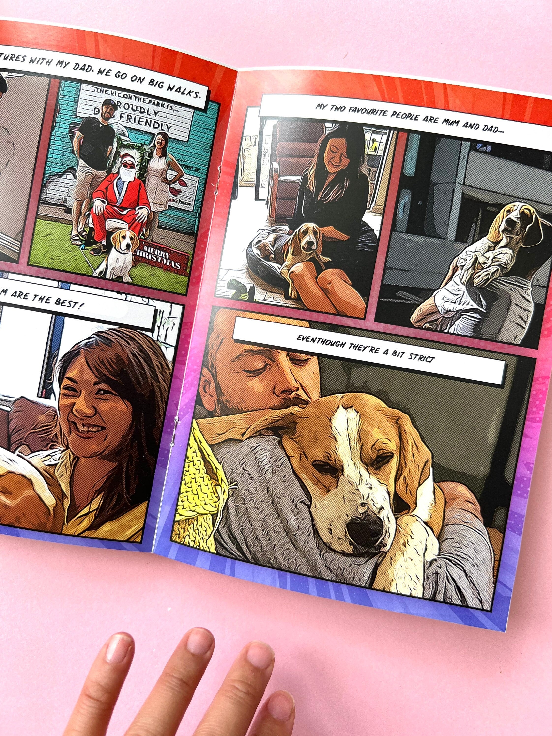 Custom Comic Book for New Puppy Parent Gift Idea for New Dog Owner First Birthday Gift for Dog Idea for Pet Parent Keepsake personalised