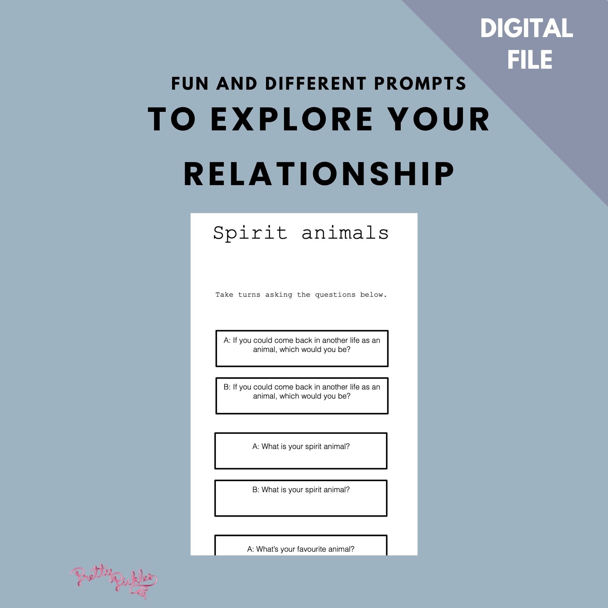 Couples Reconnection Worksheets: Relationship Questions, Repair Tool (Digital Download)