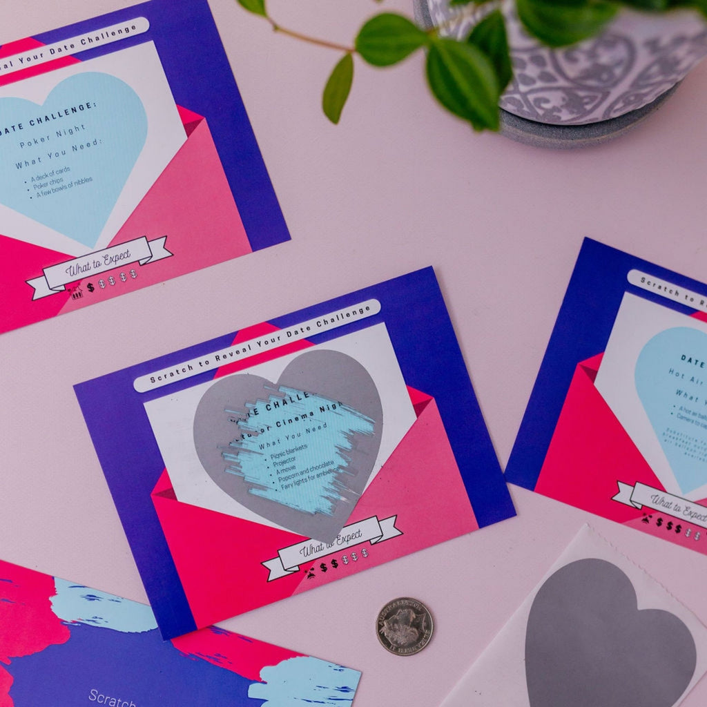 Couples Activity Book, Quizzes, and Scratch Date Cards Set